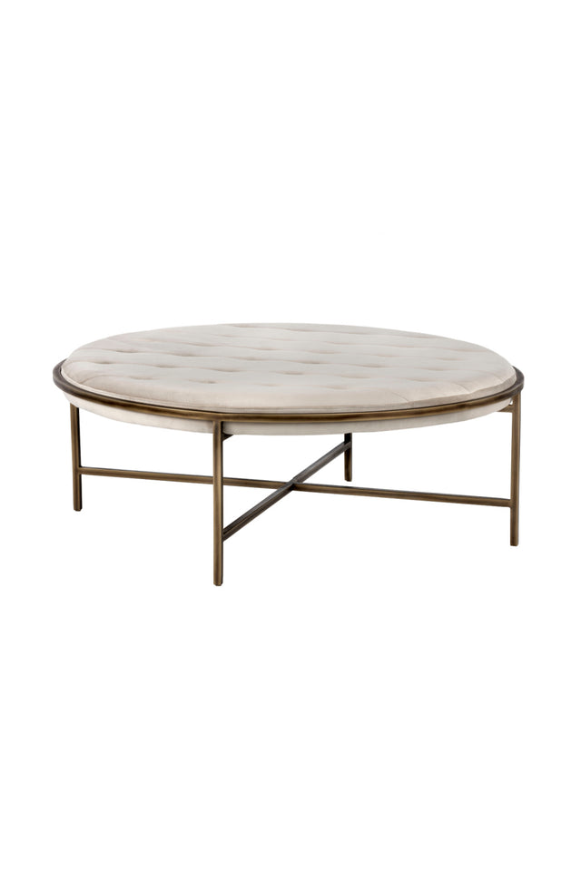 Modern European furniture - Metal Frame Upholstered Ottoman - www.oroa.com