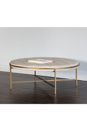   Modern European furniture - Metal Frame Upholstered Ottoman - www.oroa.com | Oroa.com