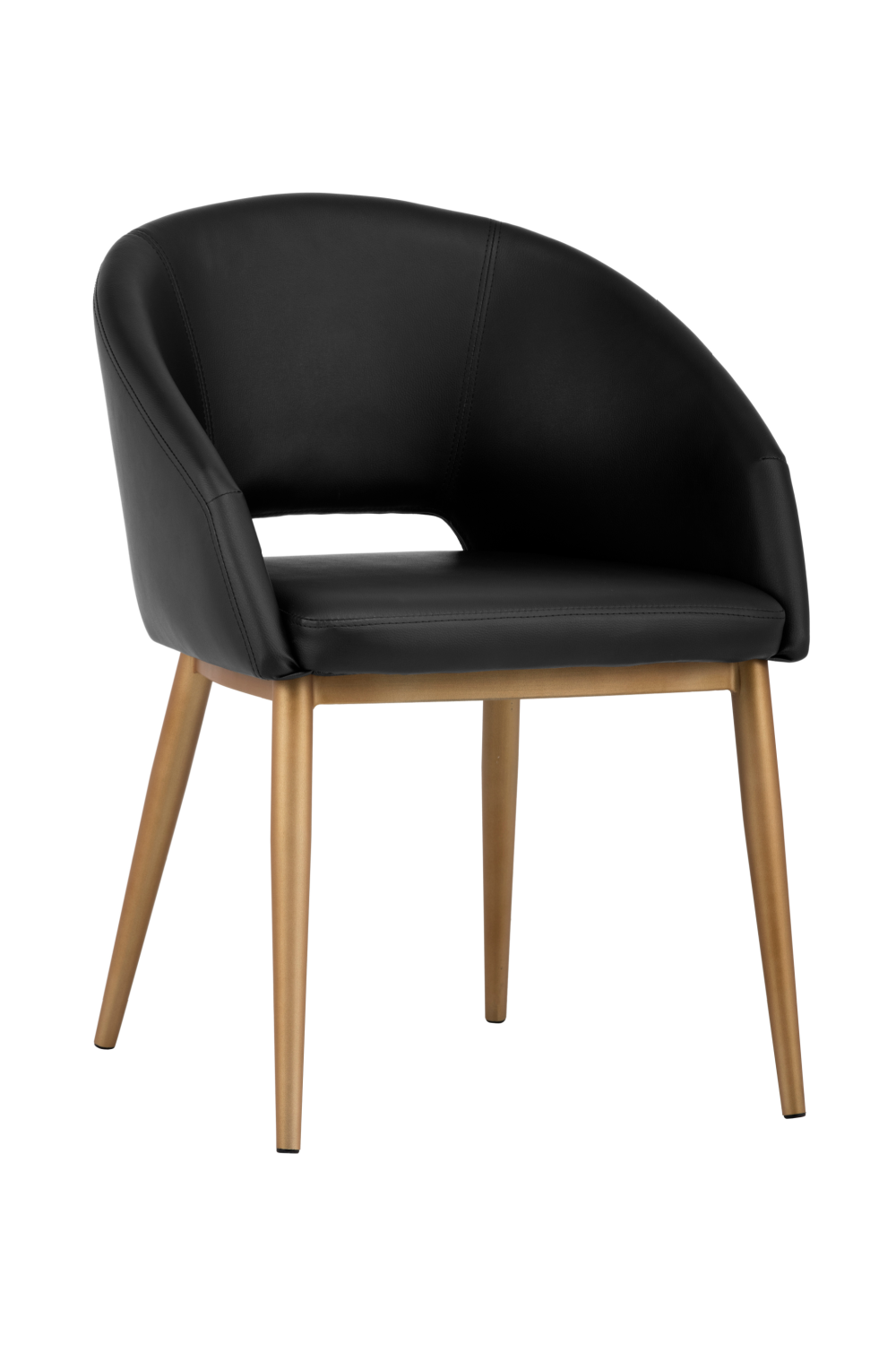   Modern European furniture - Gold Frame Barrel Dining Chair  - www.oroa.com | Oroa.com