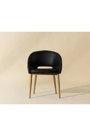   Modern European furniture - Gold Frame Barrel Dining Chair  - www.oroa.com | Oroa.com