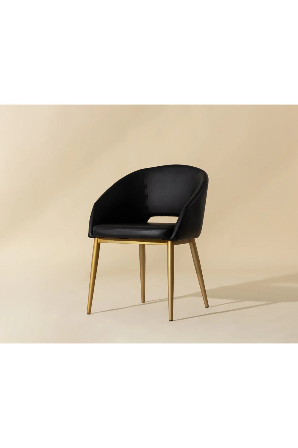   Modern European furniture - Gold Frame Barrel Dining Chair  - www.oroa.com | Oroa.com