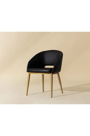   Modern European furniture - Gold Frame Barrel Dining Chair  - www.oroa.com | Oroa.com