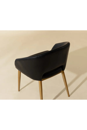   Modern European furniture - Gold Frame Barrel Dining Chair  - www.oroa.com | Oroa.com