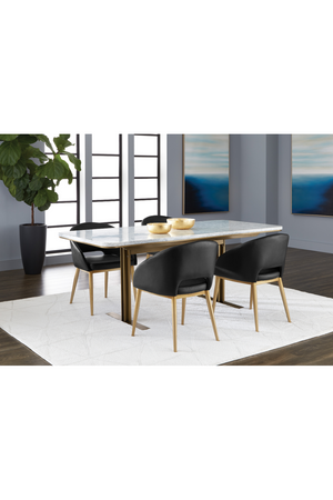   Modern European furniture - Gold Frame Barrel Dining Chair  - www.oroa.com | Oroa.com