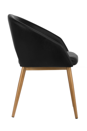   Modern European furniture - Gold Frame Barrel Dining Chair  - www.oroa.com | Oroa.com