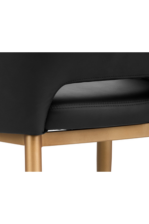   Modern European furniture - Gold Frame Barrel Dining Chair  - www.oroa.com | Oroa.com