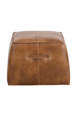   Modern European furniture - Leather Inspired Cube Ottoman - www.oroa.com | Oroa.com