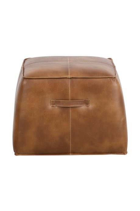   Modern European furniture - Leather Inspired Cube Ottoman - www.oroa.com | Oroa.com