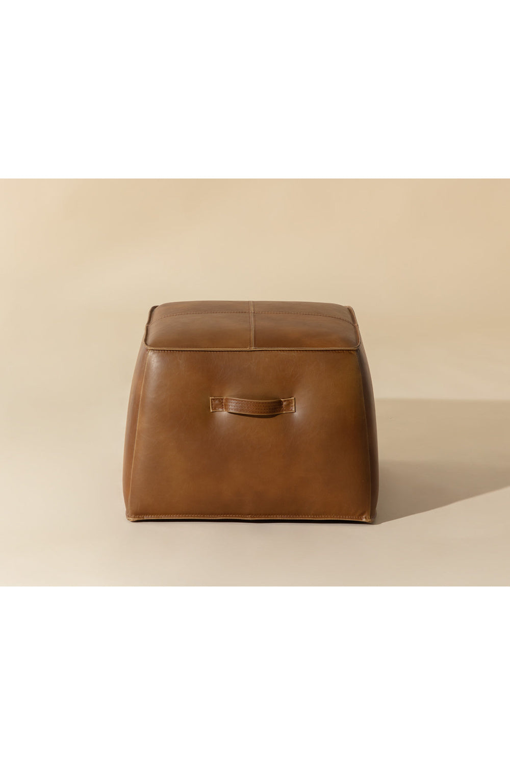   Modern European furniture - Leather Inspired Cube Ottoman - www.oroa.com | Oroa.com