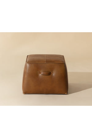   Modern European furniture - Leather Inspired Cube Ottoman - www.oroa.com | Oroa.com