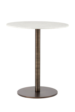   Modern European furniture - Round White Marble Bar Table - www.oroa.com | Oroa.com