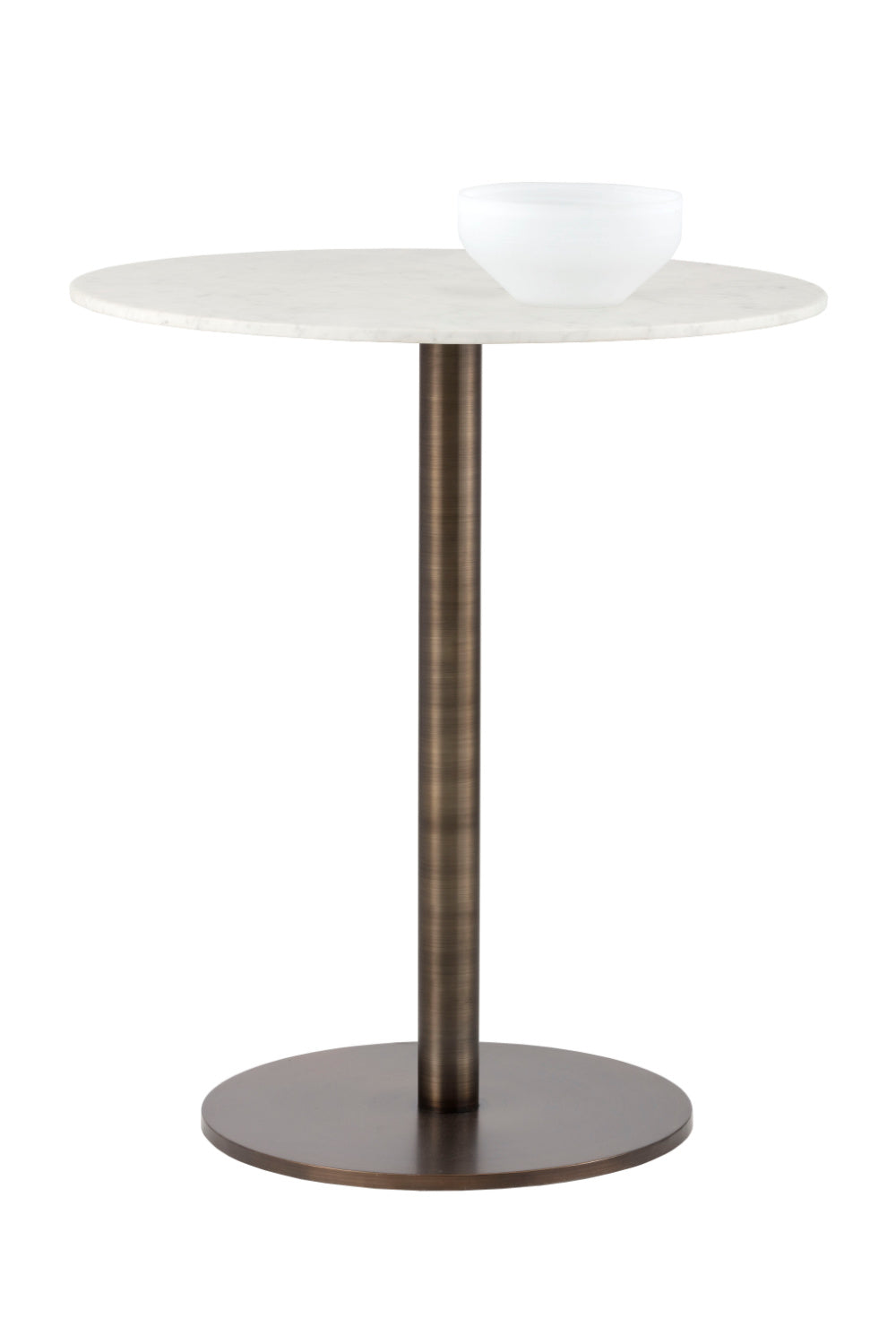   Modern European furniture - Round White Marble Bar Table - www.oroa.com | Oroa.com