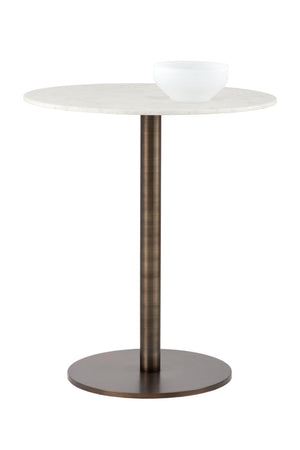   Modern European furniture - Round White Marble Bar Table - www.oroa.com | Oroa.com