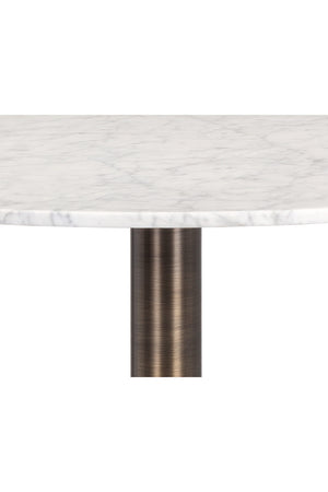   Modern European furniture - Round White Marble Bar Table - www.oroa.com | Oroa.com