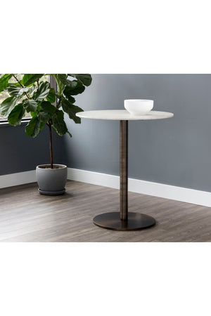   Modern European furniture - Round White Marble Bar Table - www.oroa.com | Oroa.com