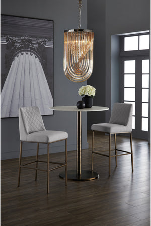   Modern European furniture - Round White Marble Bar Table - www.oroa.com | Oroa.com