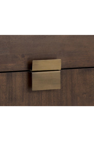   Modern European furniture - Acacia Wood 2-Drawer Nightstand - www.oroa.com | Oroa.com