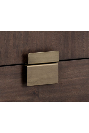   Modern European furniture - Dark Acacia Veneer 6-Drawer Dresser - www.oroa.com | Oroa.com