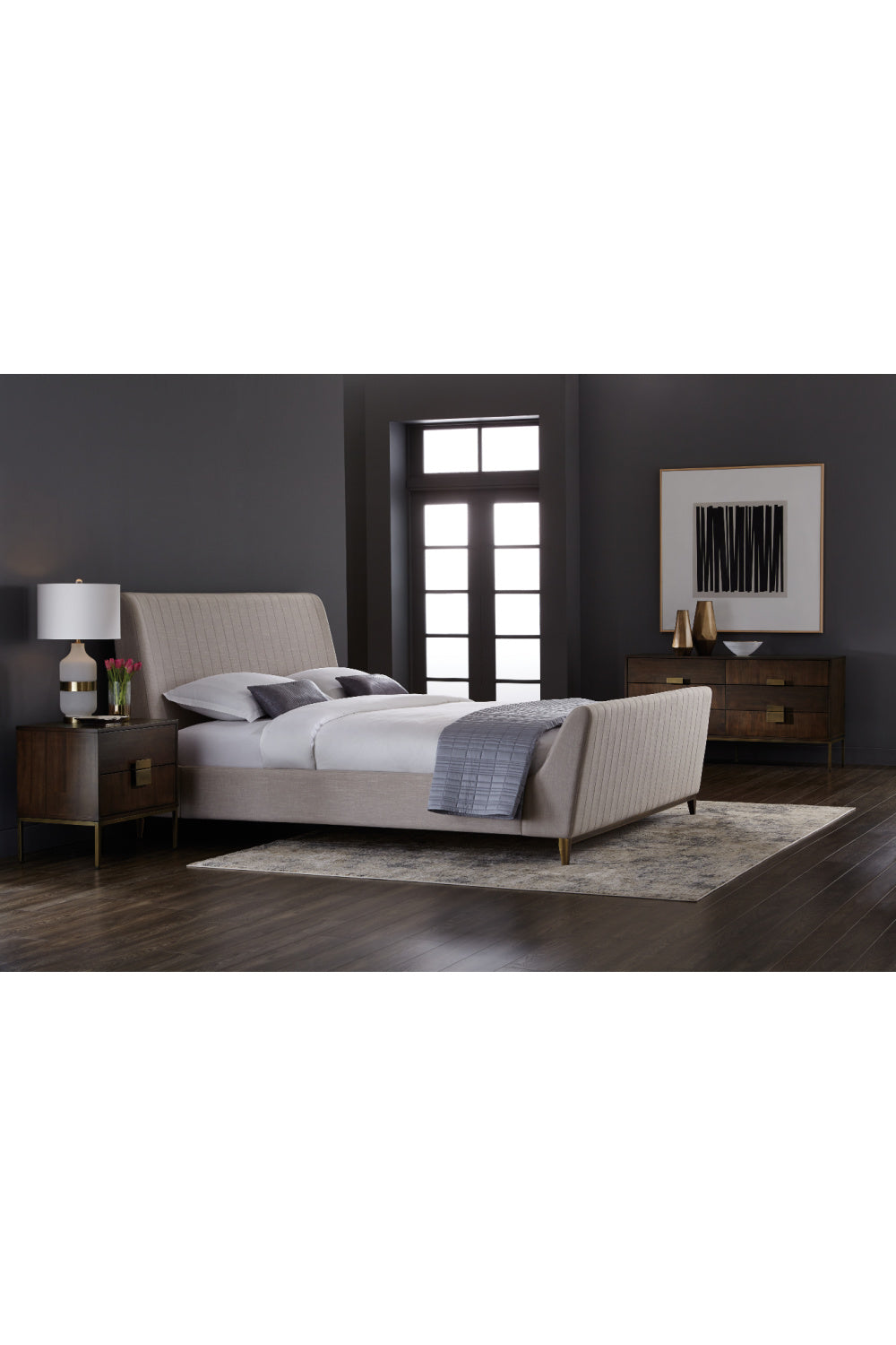   Modern European furniture - Dark Acacia Veneer 6-Drawer Dresser - www.oroa.com | Oroa.com