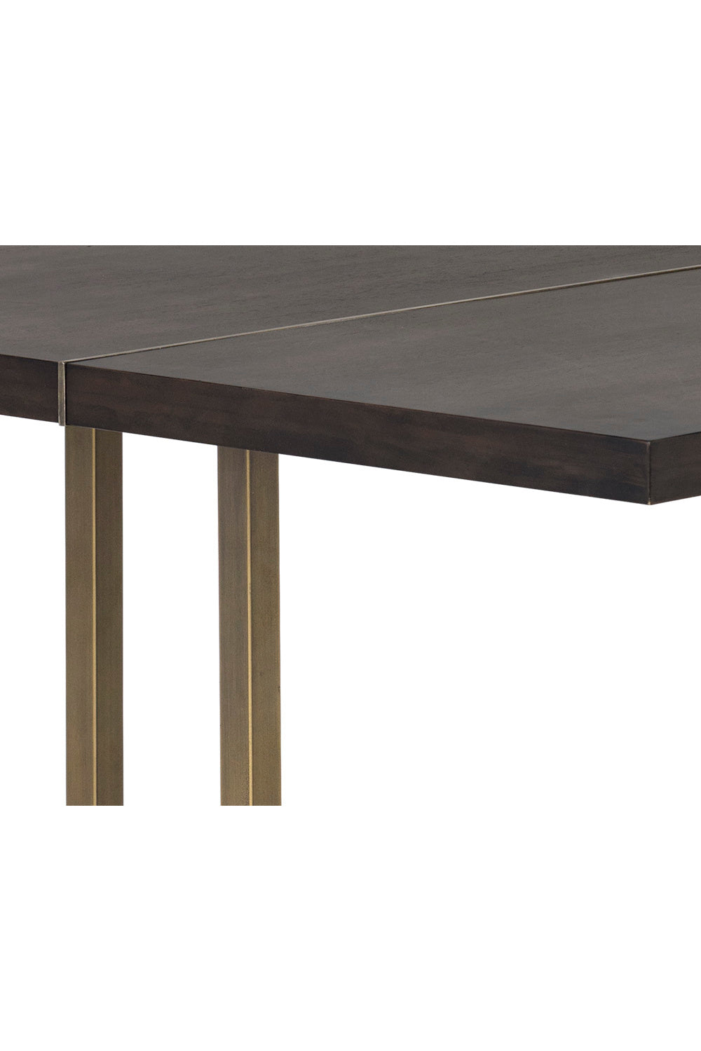   Modern European furniture - Contemporary Wood & Brass Dining Table - www.oroa.com | Oroa.com