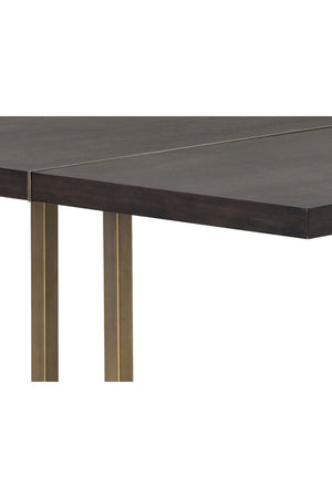   Modern European furniture - Contemporary Wood & Brass Dining Table - www.oroa.com | Oroa.com