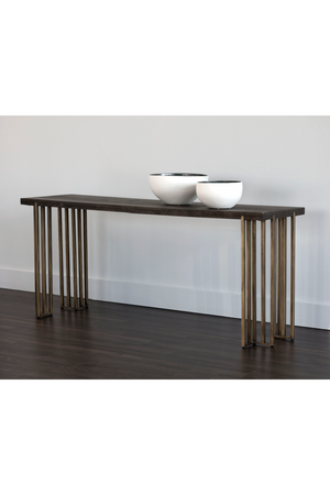  Modern European furniture - Brown Oak Console Table - www.oroa.com | Oroa.com
