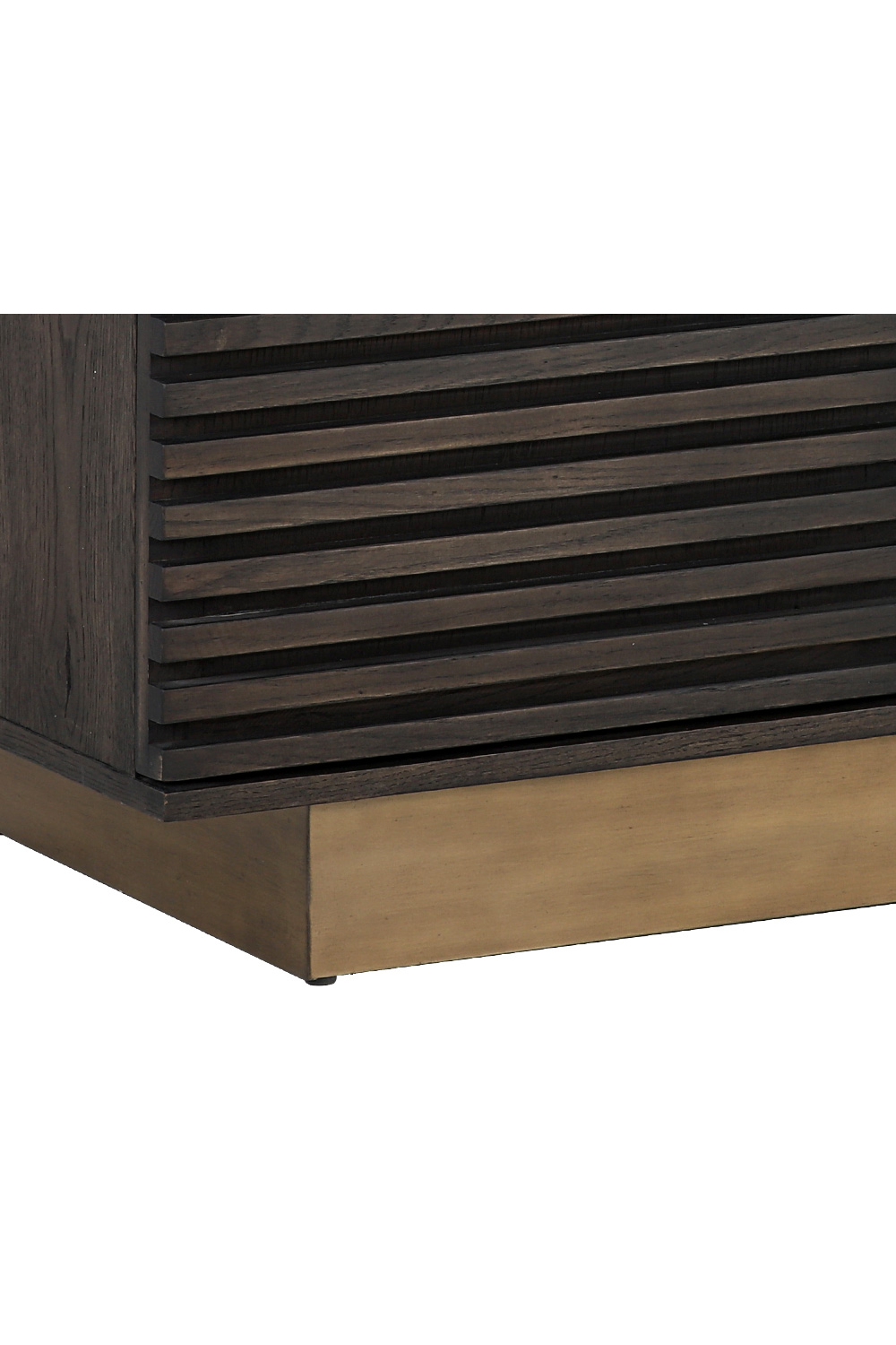   Modern European furniture - Brown Oak Fluted 4-Door Sideboard - www.oroa.com | Oroa.com