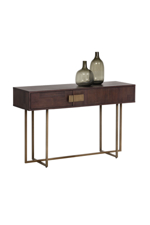   Modern European furniture - Brown Wooden 2-Drawer Console Table - www.oroa.com | Oroa.com