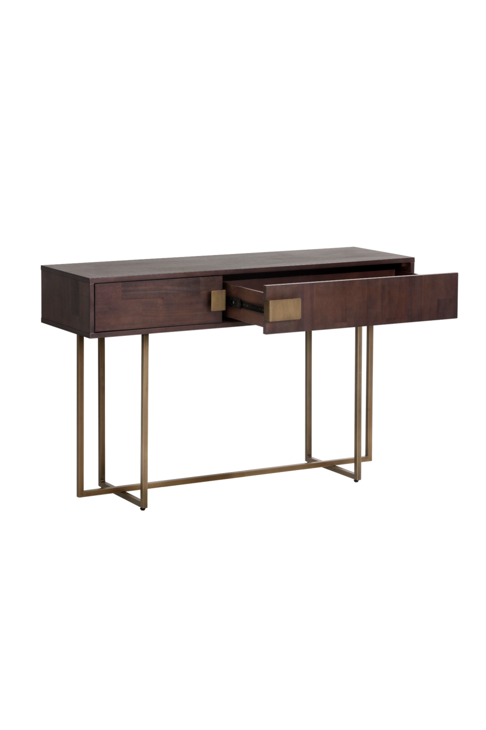  Modern European furniture - Brown Wooden 2-Drawer Console Table - www.oroa.com | Oroa.com