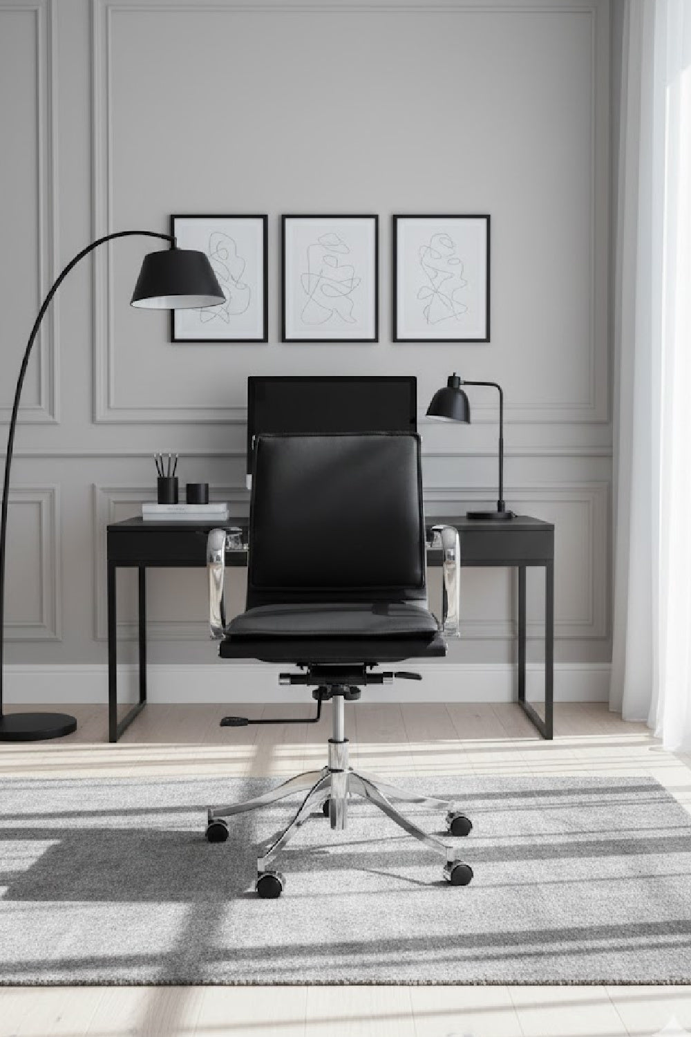   Modern European furniture - Padded Leather Swivel Office Chair - www.oroa.com | Oroa.com