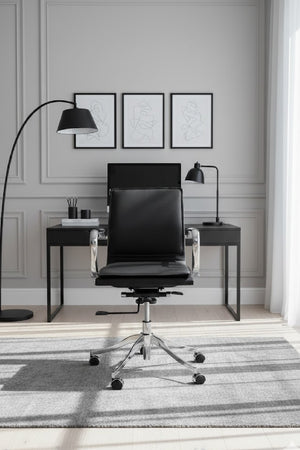   Modern European furniture - Padded Leather Swivel Office Chair - www.oroa.com | Oroa.com