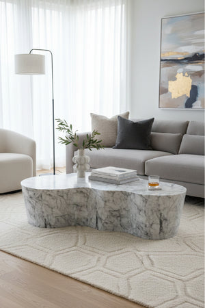   Modern European furniture - Marble-Look Indoor/Outdoor Coffee Table - www.oroa.com | Oroa.com