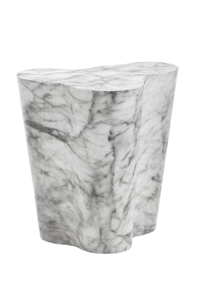 Modern European furniture - Marble-Look Indoor/Outdoor End Table S - www.oroa.com