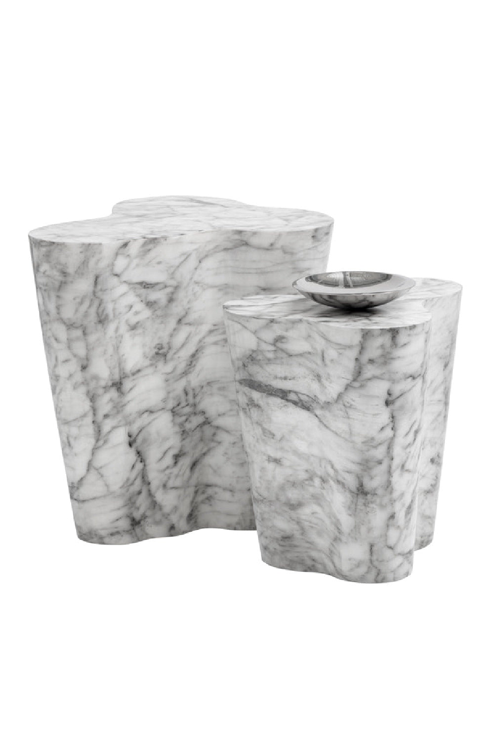   Modern European furniture - Marble-Look Indoor/Outdoor Side Table L - www.oroa.com | Oroa.com