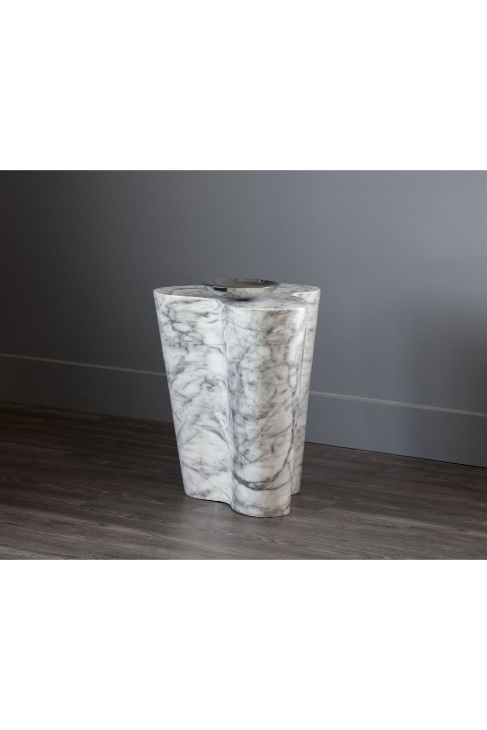   Modern European furniture - Marble-Look Indoor/Outdoor Side Table L - www.oroa.com | Oroa.com