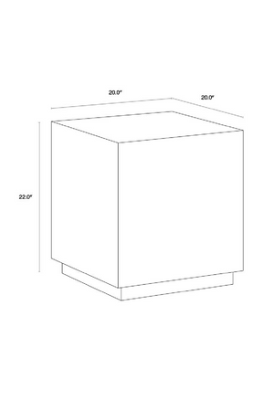   Modern European furniture - Textured Concrete End Table - www.oroa.com | Oroa.com