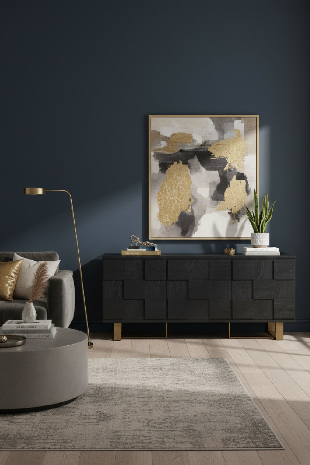   Modern European furniture - Checkered Smoked Acacia Sideboard - www.oroa.com | Oroa.com