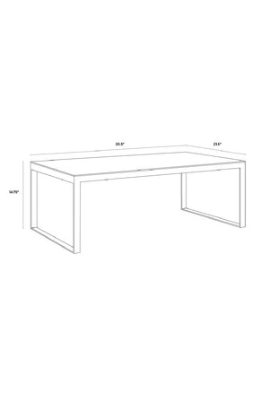   Modern European furniture - White Italian Marble Coffee Table - www.oroa.com | Oroa.com