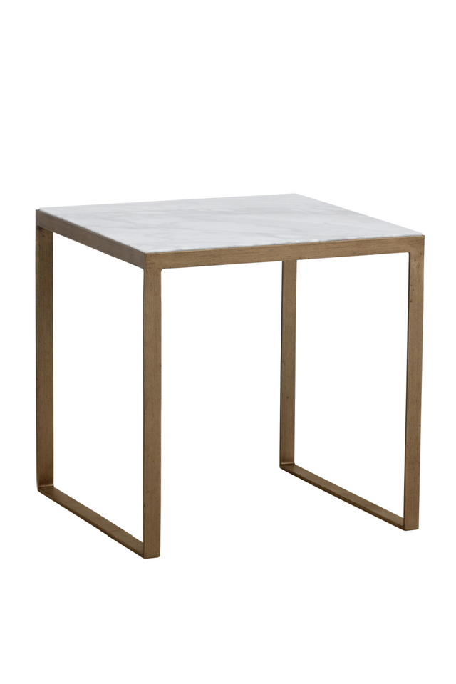 Modern European furniture - Italian Marble Square End Table - www.oroa.com
