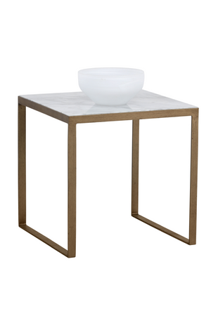   Modern European furniture - Italian Marble Square End Table - www.oroa.com | Oroa.com