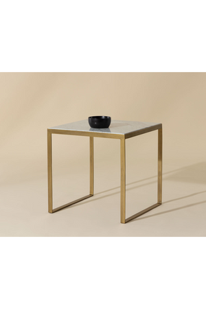   Modern European furniture - Italian Marble Square End Table - www.oroa.com | Oroa.com