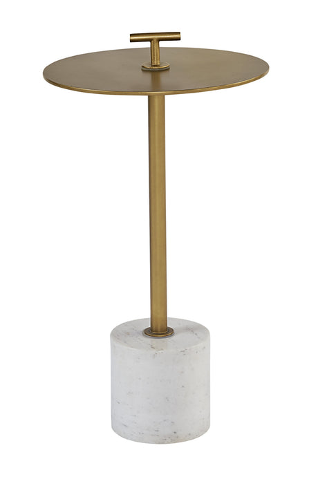   Modern European furniture - Gold Round End Table - www.oroa.com | Oroa.com