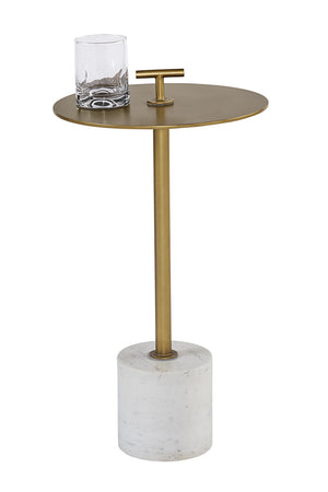   Modern European furniture - Gold Round End Table - www.oroa.com | Oroa.com