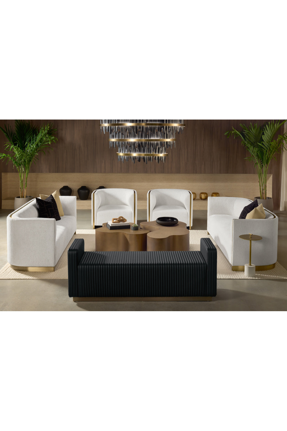   Modern European furniture - Gold Round End Table - www.oroa.com | Oroa.com