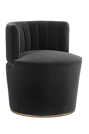   Modern European furniture - Gray Channeled-Back Lounge Chair - www.oroa.com | Oroa.com