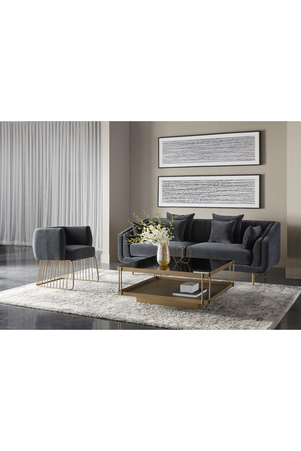   Modern European furniture - Channeled-Back 6-Cushion Sofa - www.oroa.com | Oroa.com