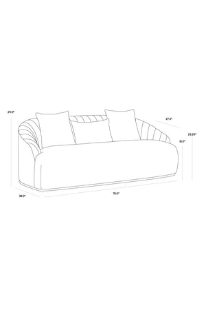   Modern European furniture - Channel-Tufted Velvet Sofa - www.oroa.com | Oroa.com