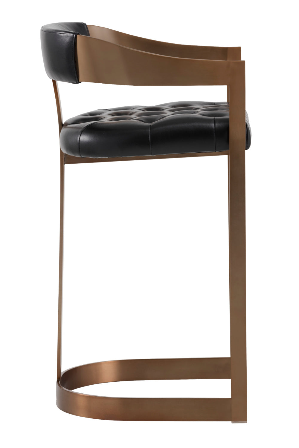   Modern European furniture - Antique Brass Framed Bar Stool - www.oroa.com | Oroa.com