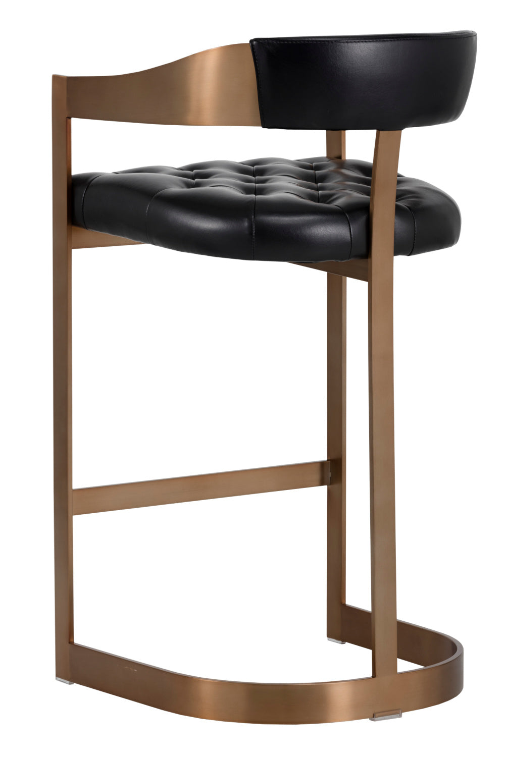   Modern European furniture - Antique Brass Framed Bar Stool - www.oroa.com | Oroa.com