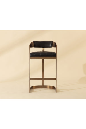   Modern European furniture - Antique Brass Framed Bar Stool - www.oroa.com | Oroa.com